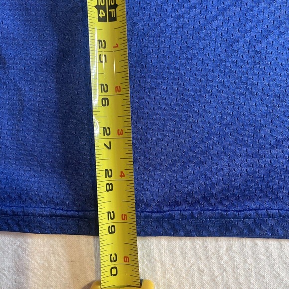 Harv-al tag Edison Baseball jersey size XL extra large Blue Yellow #14 Clean VTG - Picture 6 of 12